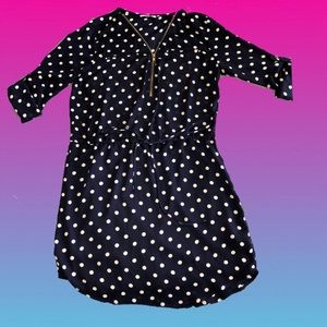 NAVY BLUE MINI DRESS